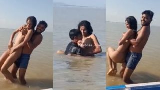 xxx desi A young fisherman fucks his naked GF in the ocean