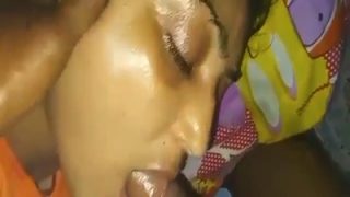 xxx desi Hindi bf of husband getting a blowjob from his sleeping wife